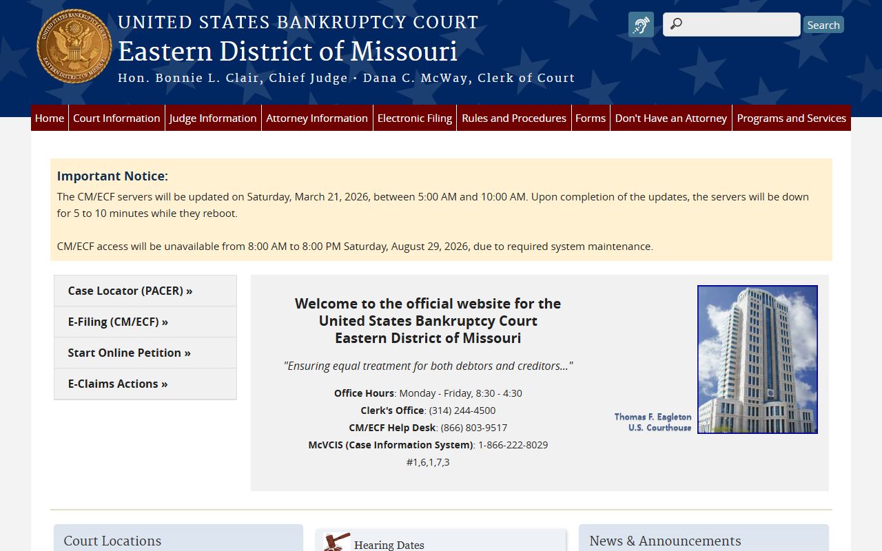 St. Peters bankruptcy records court information