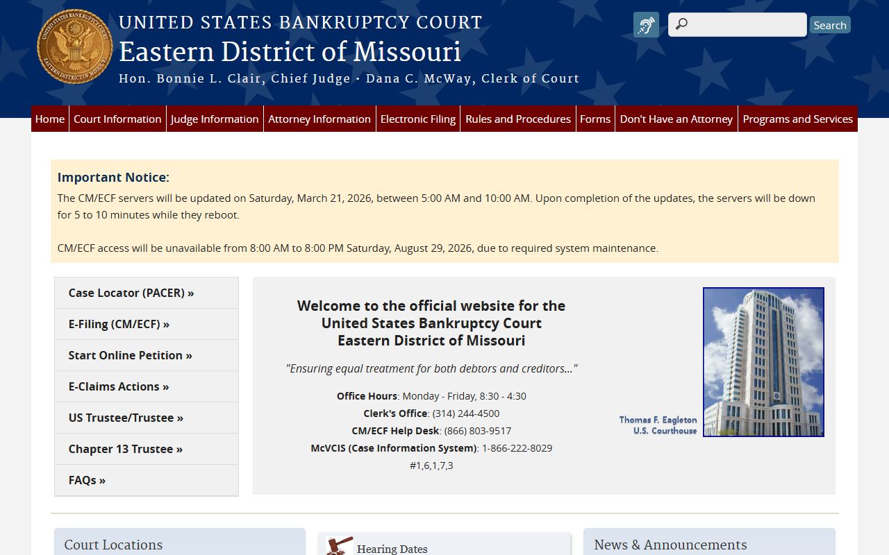 Pemiscot County bankruptcy records court information